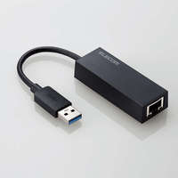 ELECOM EDC-GUA3V2-B 有線LANアダプタ/Giga対応/USB 5Gbps/Type-A/ブラック (EDC-GUA3V2-B)画像