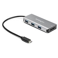 StarTech 3ポートUSB Type-Cハブ SDカードリーダー付き 10Gbps 3x USB-A 25cmホストケーブル (HB31C3ASDMB)画像