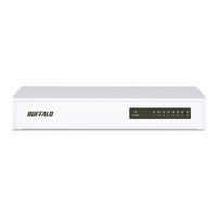 BUFFALO LSW4-TX-8NS/WH 10/100Mbps対応 スイッチングHub 8ポート ホワイト (LSW4-TX-8NS/WH)画像