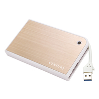 Century MOBILE BOX USB3.0 SATA6G ホワイト＆ゴールド (CMB25U3GD6G)画像