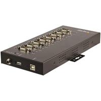 StarTech USB – 8ポート シリアル変換アダプタ RS232/ RS422/ RS485に対応 15kV ESD保護機能 IP30準拠メタルケース DINレール/ウォールマウント対応 (ICUSB234858I)画像
