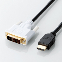HDMI-DVI変換ケーブル/1m/ブラック DH-HTD10BK画像