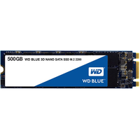 Western Digital WD Blue 3D NAND SATA SSD M.2 2280 500GB (WDS500G2B0B)画像