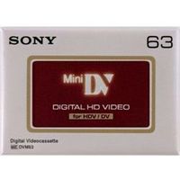 SONY ミニDVカセットデジタルHD対応63分ICメモリーなし5巻P 5DVM63HD (5DVM63HD)画像