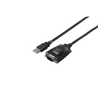 BUFFALO USBシリアル変換ケーブル ブラックスケルトン 0.5m (BSUSRC0605BS)画像