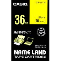 CASIO ネームランドテープ 36ミリ 黄地に黒文字 XR-36YW (XR-36YW)画像