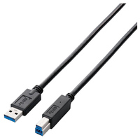 ELECOM USB3.0ケーブル(A-B)/2.0m/ブラック (USB3-AB20BK)画像