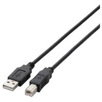 ELECOM USB2.0ケーブル/A-Bタイプ/ノーマル/1m/ブラック (U2C-BN10BK)画像