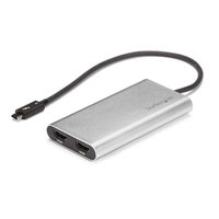 StarTech Thunderbolt 3 – 2ポートHDMI変換アダプタ 4K/60Hz対応 MacとWindowsに対応 サンダーボルト3(USB Type-C)/オス – 2x HDMI/メス (TB32HD24K60)画像