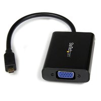 StarTech Micro HDMI-VGA変換アダプタ (スマートフォン/Ultrabook/タブレット対応) 1x マイクロHDMI オス-1x VGA(D-Sub15ピン/ HD15) メス 1920×1080 ブラック (MCHD2VGAA2)画像