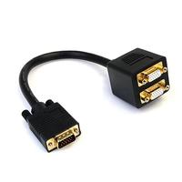 StarTech 30cm VGA オス-2x VGA メス 分配ケーブル VGASPL1VV (VGASPL1VV)画像