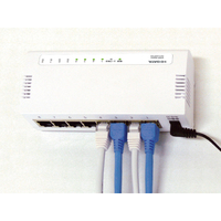I.O DATA 1000BASE-T対応省電力機能付8ポートスイッチングハブ白マグネット付 (ETG-ESH08WCM)画像