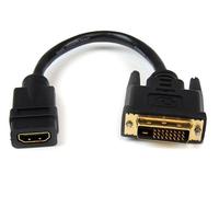 StarTech HDMI – DVI-D変換ケーブルアダプタ 20cm HDMI メス – DVI オス 1920×1200 (HDDVIFM8IN)画像