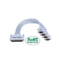 CONTEC PCE37/9PS D-SUB37→9ピンx4分配用シールドケーブル(25cm) (PCE37/9PS)画像