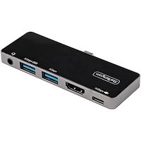 StarTech USB Type-Cマルチ変換アダプター/直挿しタイプ/USB-Cマルチハブ/4K 60Hz HDMI 2.0/100W USB PD/USB 3.0ハブ(2x USB-A)/3.5mmステレオミニ/タイプCトラベルドック (DKT30ICHPD)画像